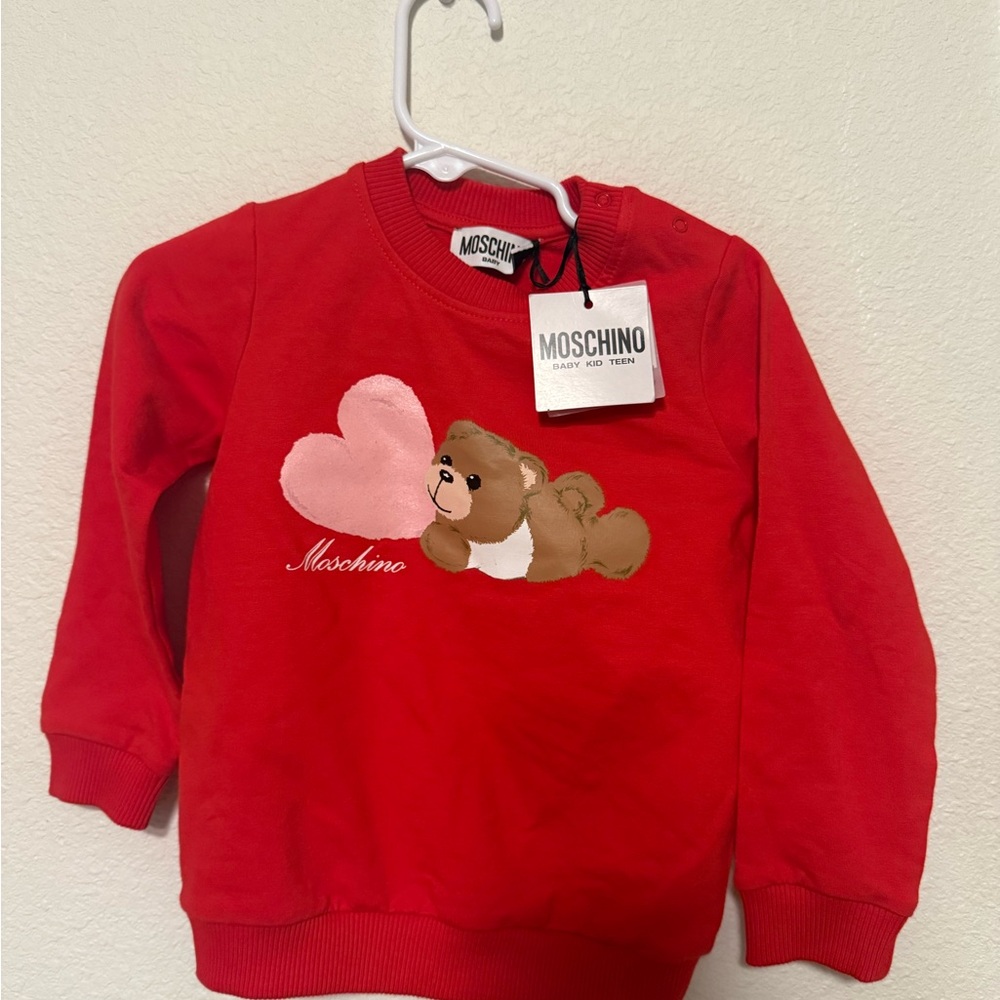 Moschino crewneck sweatshirt 18/24 months